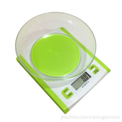 Digital Weighing Kitchen Scale, Tare, Auto off, Low-battery, Overload Indication, CE, RoHS